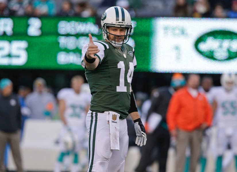 Fitzpatrick lanzó para cuatro pases de touchdown para que los New York Jets derrotaran a los Miami Dolphins 38-20.