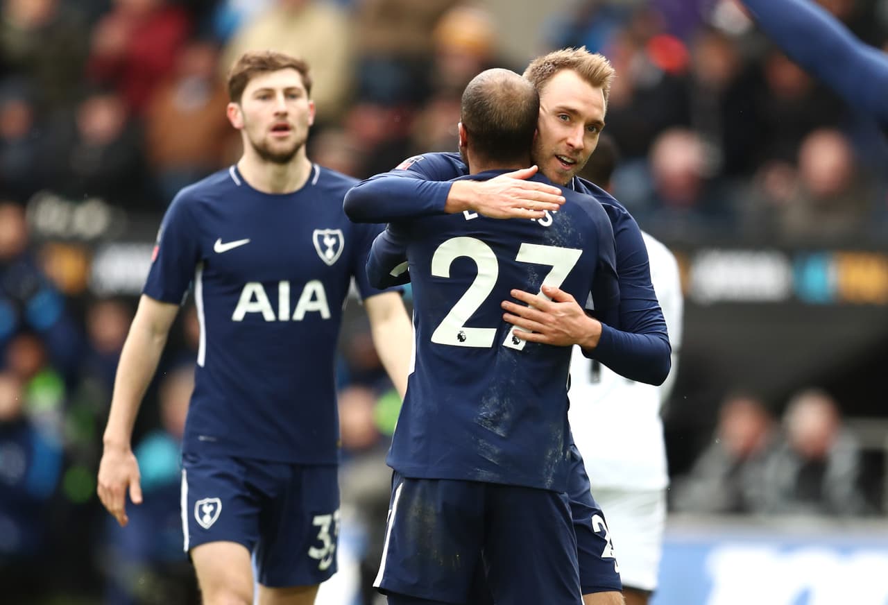 Fue una buena combinación con Lucas Moura para un posterior remate al borde del área que superó la resistencia del Swansea. 3-0 y clasificación a semifinales de la F.A. Cup, las cuales se jugarán en el mítico estadio de Wembley.