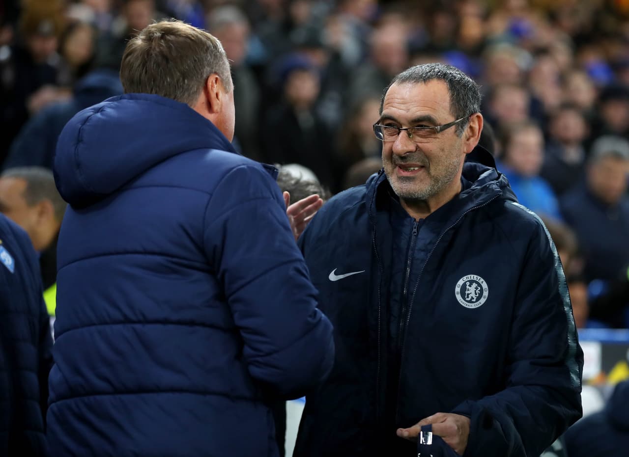 Maurizio Sarri, técnico de Chelsea, vivió con intensidad el duelo de ida de Octavos de Final contra Dinamo Kiev en la Europa League, que luce como su salvación en una temporada difícil para su equipo.