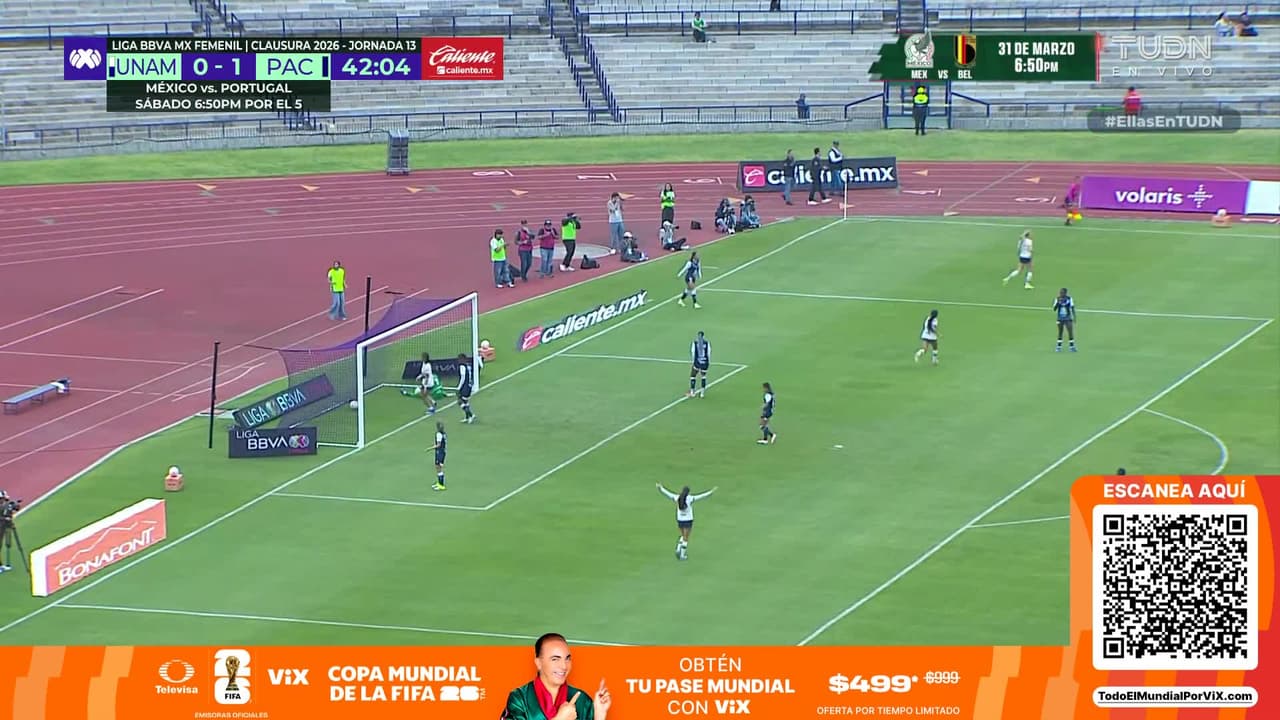 ¡PUMAS LO EMPATA! Hix sorprende a primer poste para el 1-1