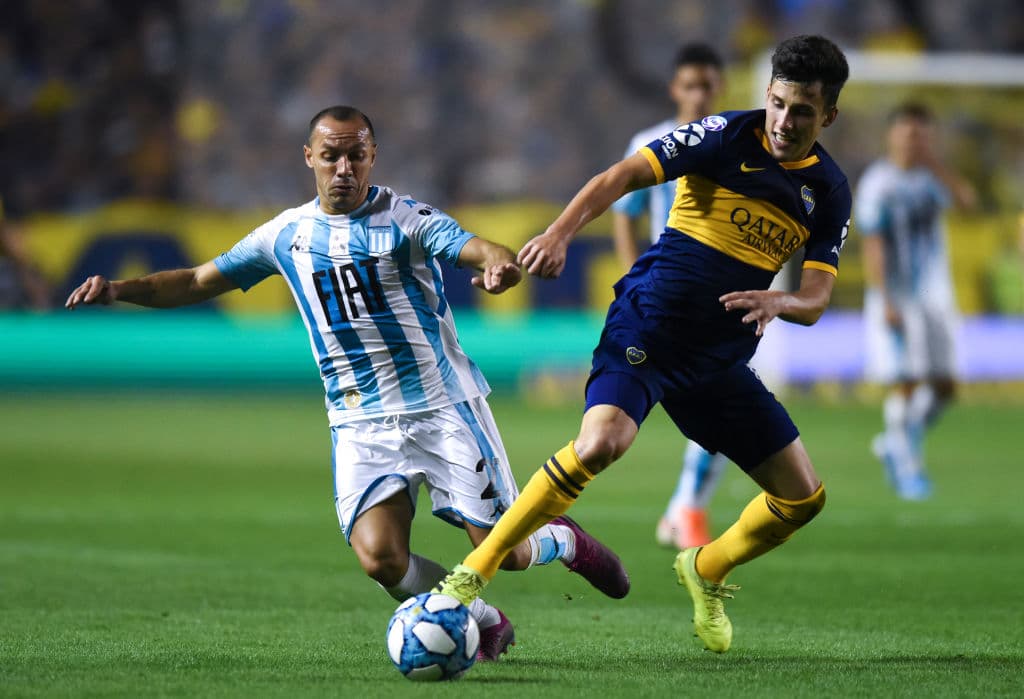 Marcelo Díaz llegó a Racing en agosto de 2018 procedente de los Pumas. Ha disputado 32 encuentros de liga y es la primera vez que anota un gol. ¡Vaya momento!