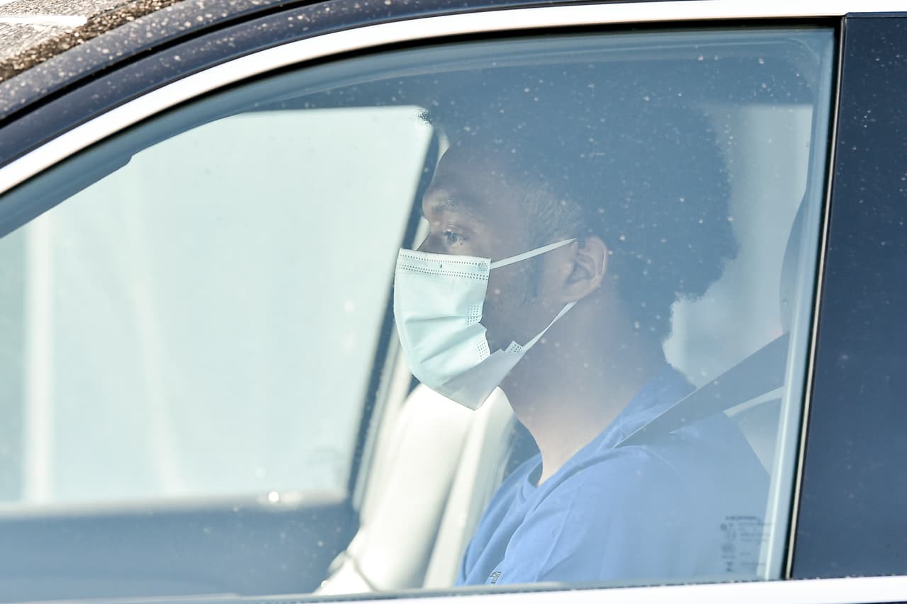 Con todas las medidas de prevención sanitaria, así fue el regreso de Juan Cuadrado.