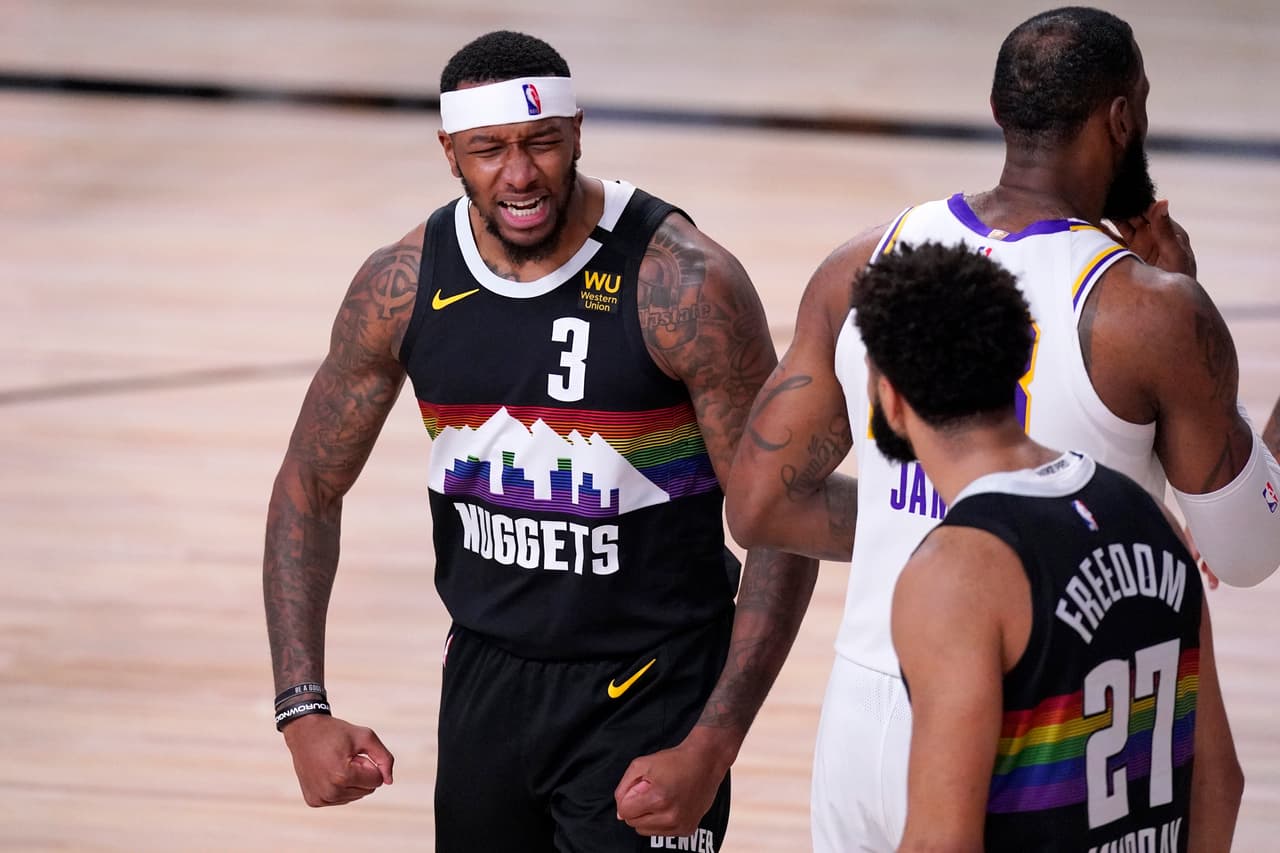 Los Nuggets despiertan en el momento indicado y vencen a los Lakers 106-114 en el juego tres de las finales de conferencia.