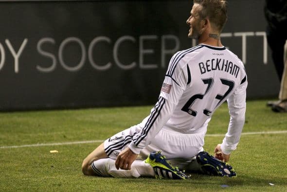 El Galaxy ganó y Beckham anotó el tercer gol del equipo.