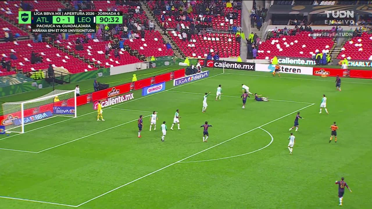 ¡GOL!  anota para Atlante. Martín Sarrafiore