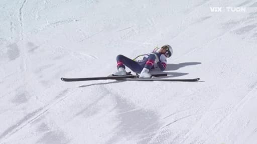 Dolorosa caída de Lindsey Vonn en el descenso