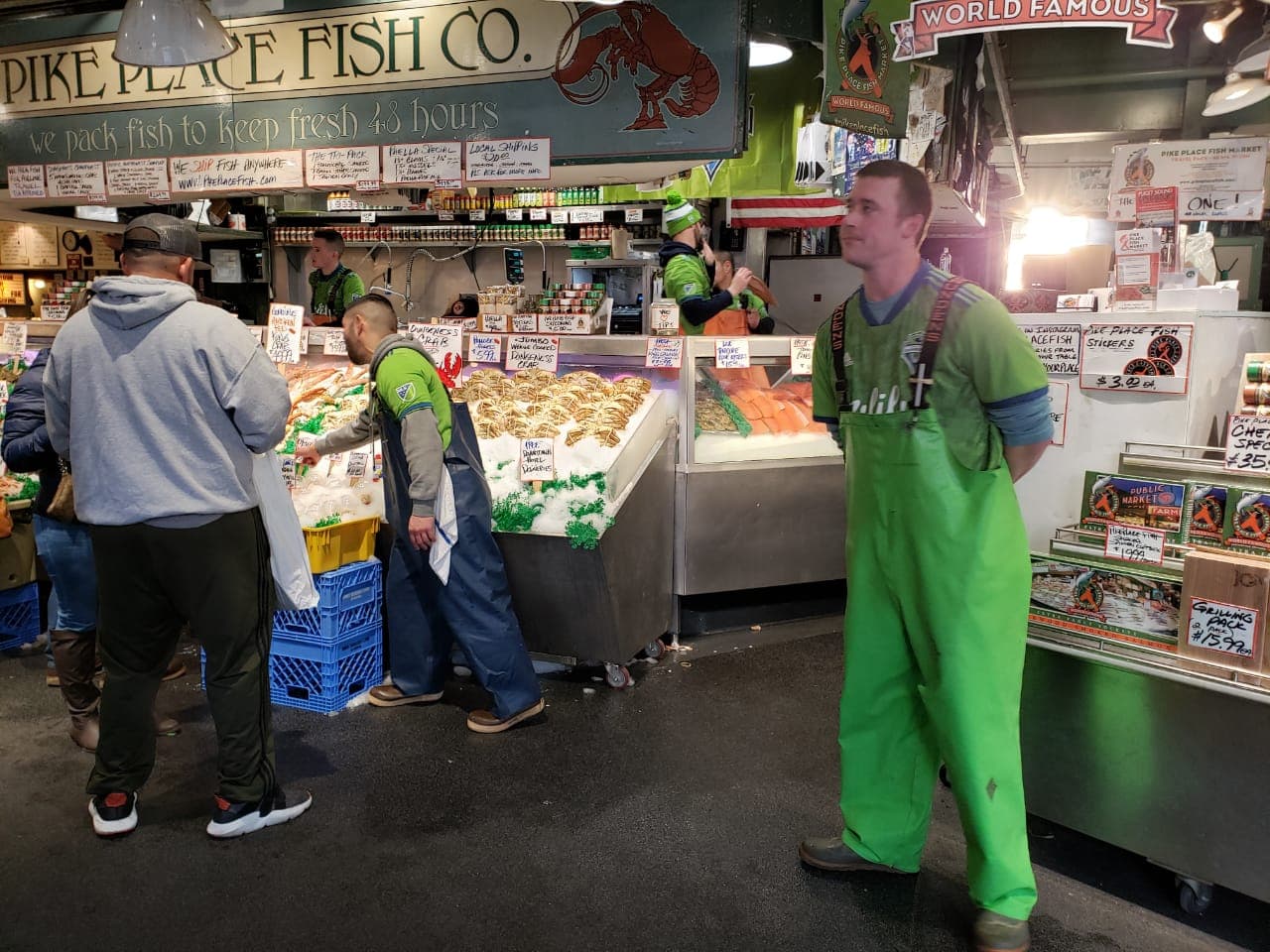 El mercado de Pike Place es uno de los más antiguos del país.