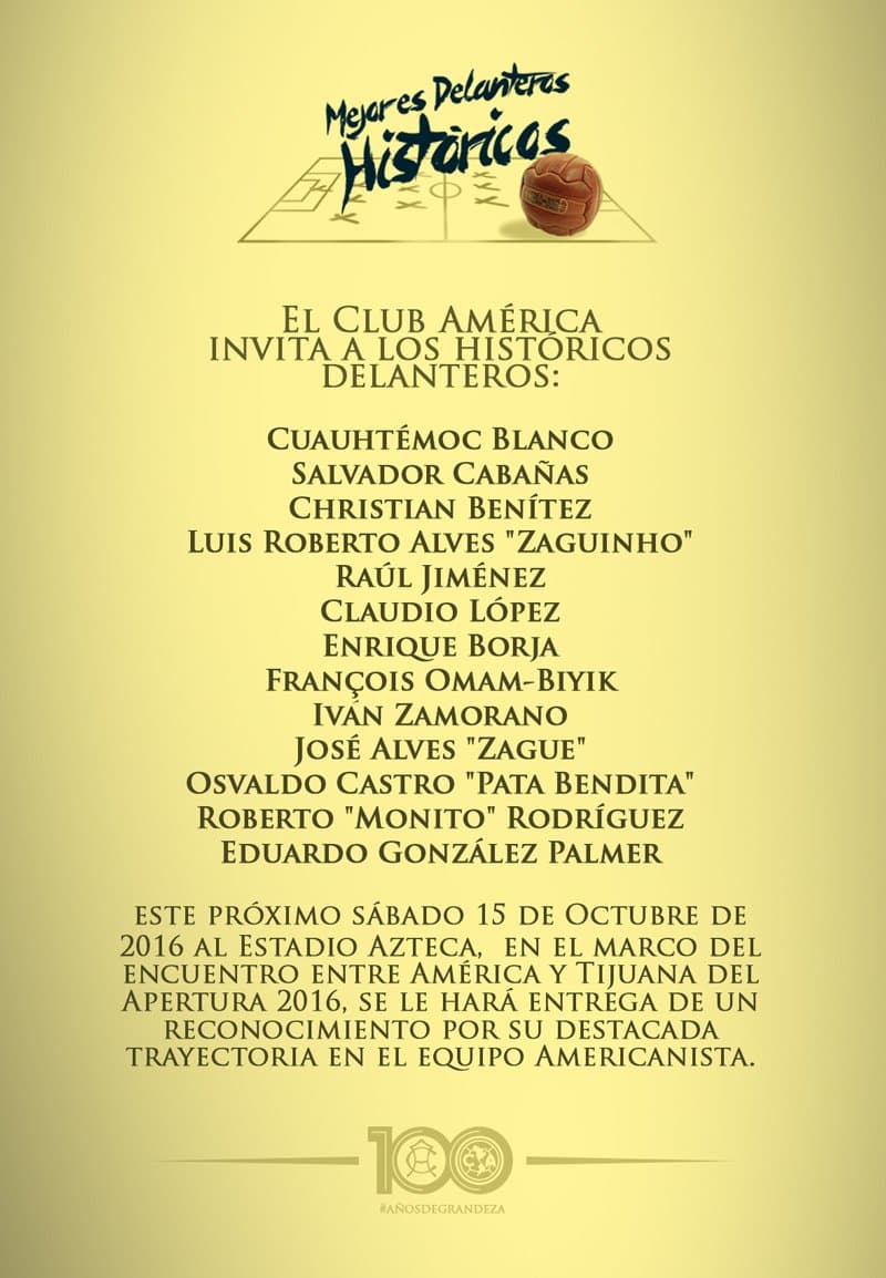 Delanteros históricos de América