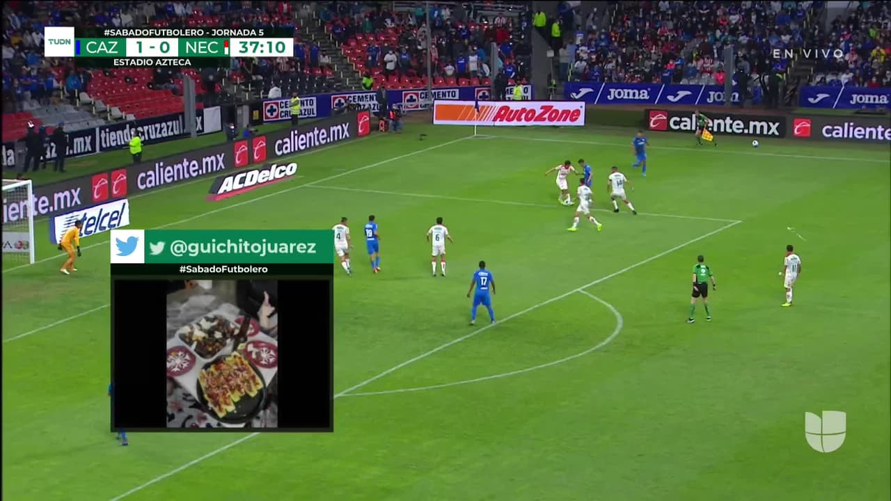 ¡TIRO ATAJADO! disparo por Milton Giménez.