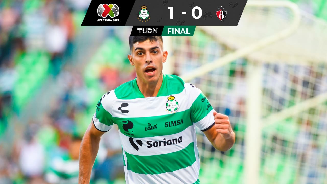 Santos 1-0 Atlas, Jornada 6 Apertura 2022 Liga MX: Goles, resultado y resumen