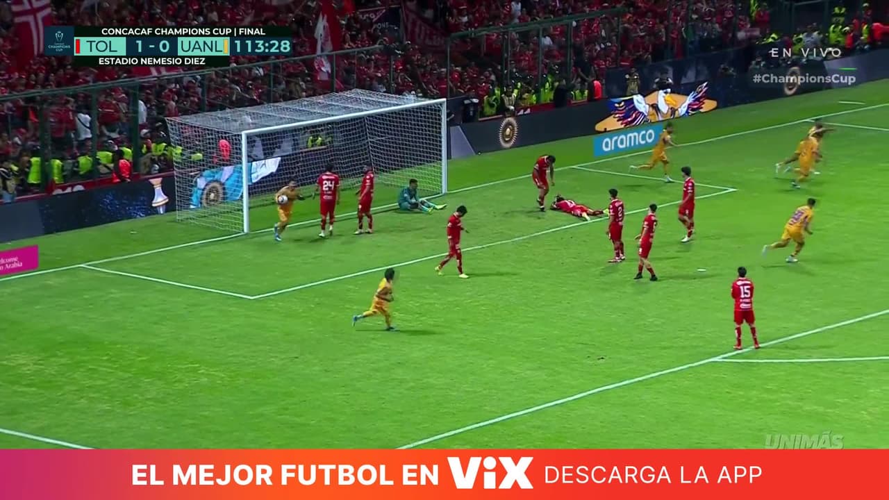 ¡Tigres le empata en tiempo extra a Toluca y parece que habrá penales!