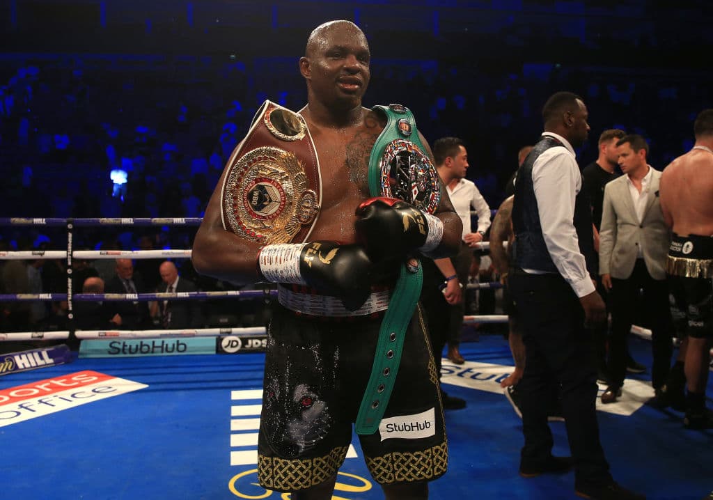 5) 
<b>Dillian Whyte (24-1)</b>. Acaba de superar al neozelandés Joseph Parker por decisión unánime tras 12 rounds. El siguiente pleito del británico será anunciado en una fecha posterior.