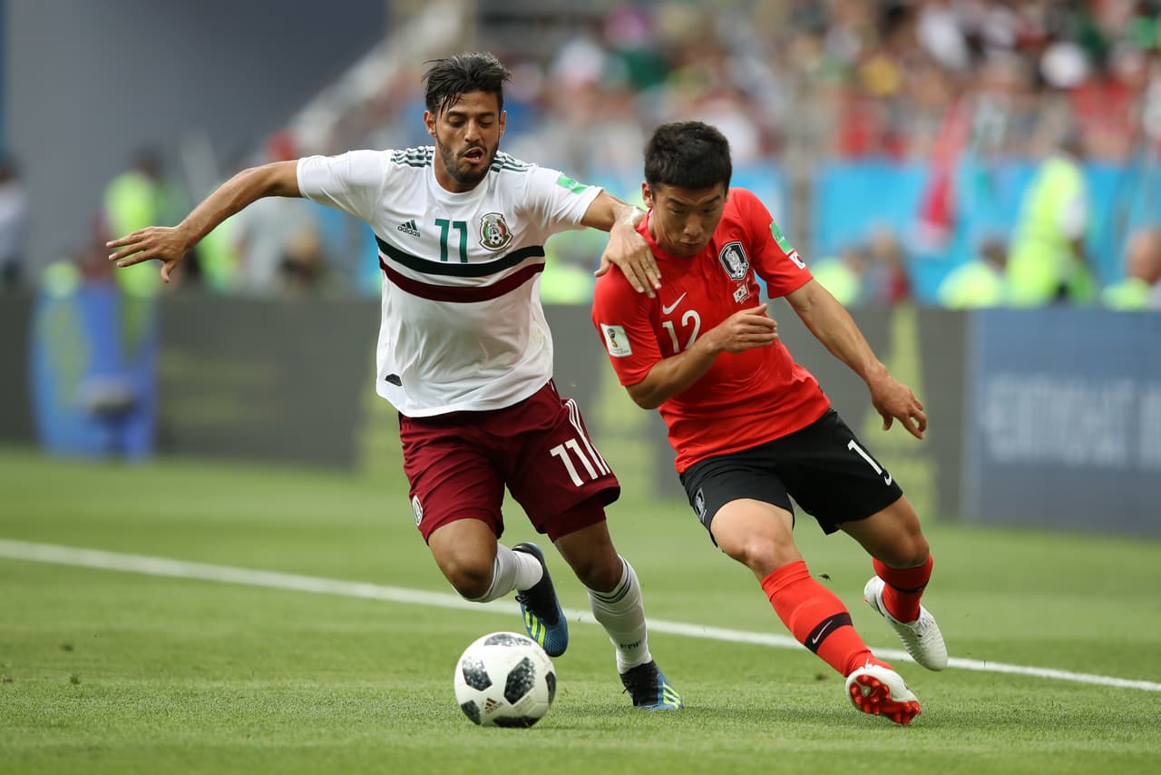 No solo por la pausa que le dio al Tri, sino también por su sacrificio para recuperar balones.