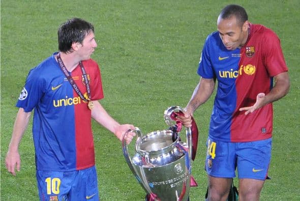 THIERRY HENRY | En 2008-09, Tití fue parte de un Barcelona mágico que ganó cuanto torneo disputó, incluyendo la Champions League. Es una de las leyendas de los New York Red Bulls, jugando cuatro temporadas, siendo el segundo club con el que más goles anotó