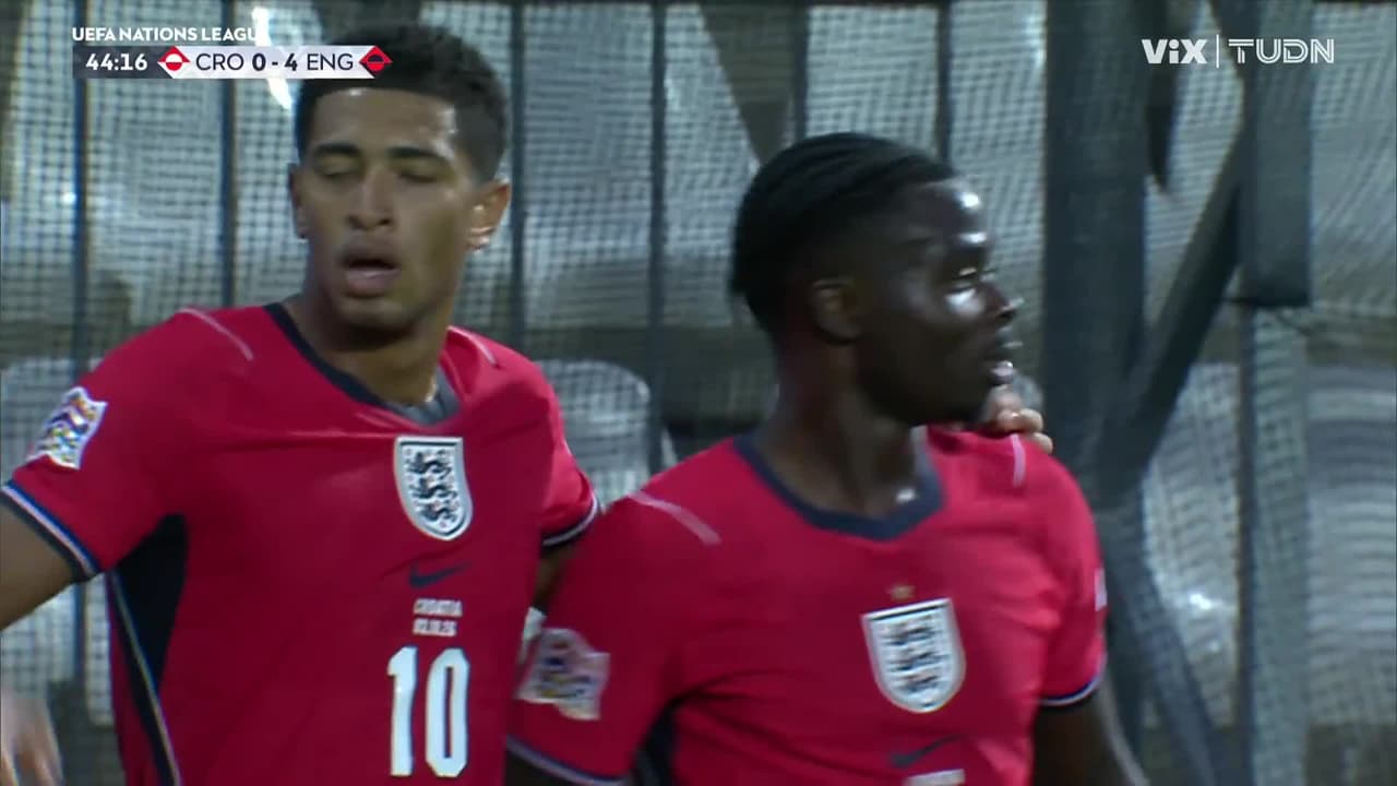 ¡Cae el cuarto de Inglaterra! Saka se suma a la goleada ante Croacia