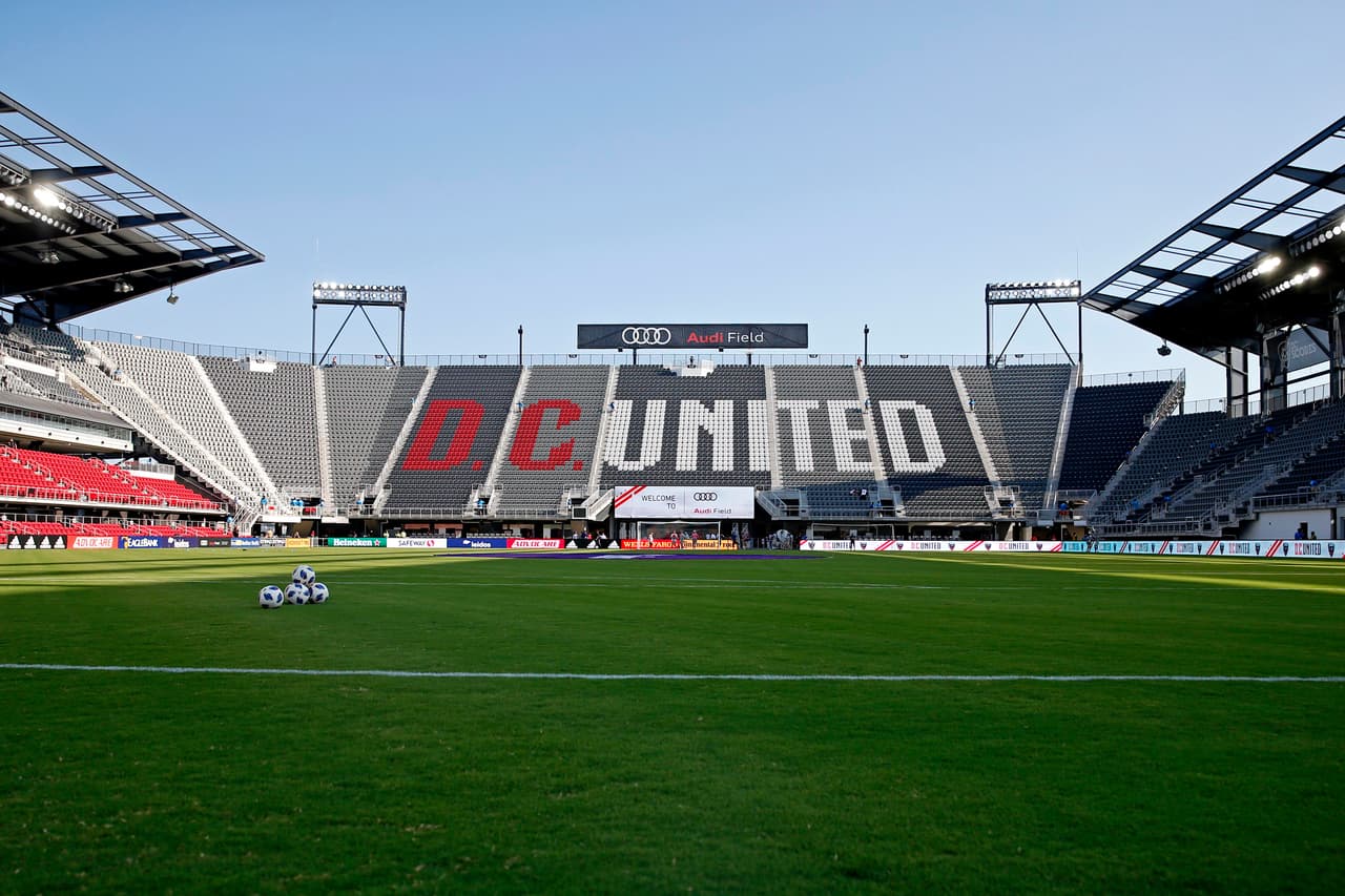 El Audi Field luce orgulloso el nombre del equipo en sus tribunas.