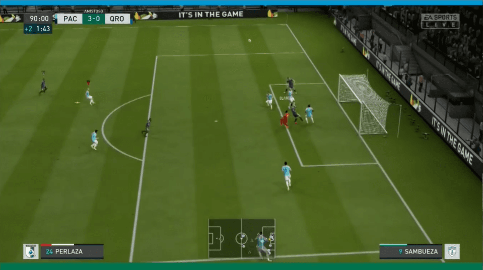 Romario Ibarra en los controles, por parte de Pachuca, logra vencer a los Gallos de Jaime Gómez con goles de Dávila, Sambueza y Jara en la Jornada 8 de la eLiga MX.