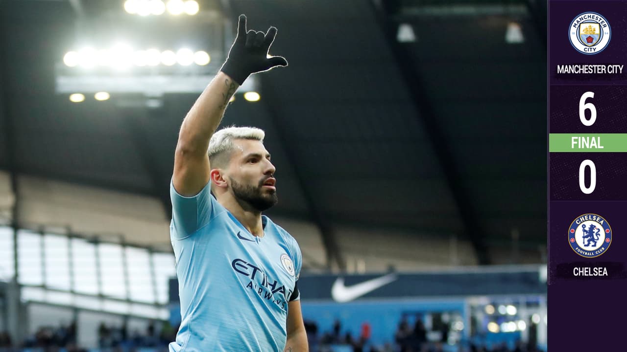 El rock del 'Kun' rompió los tímpanos del Chelsea en festival del Manchester City