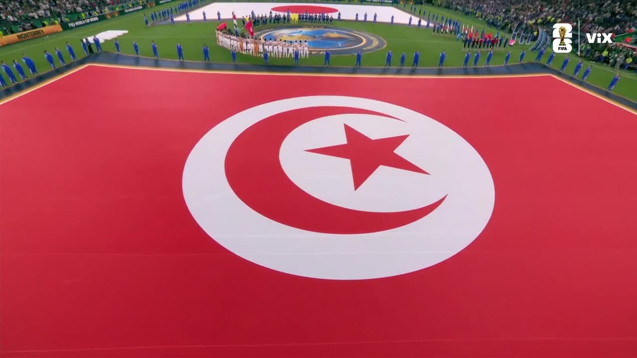 ¡Se entonan los himnos de Túnez y Japón! En el partido mil en Copas del Mundo