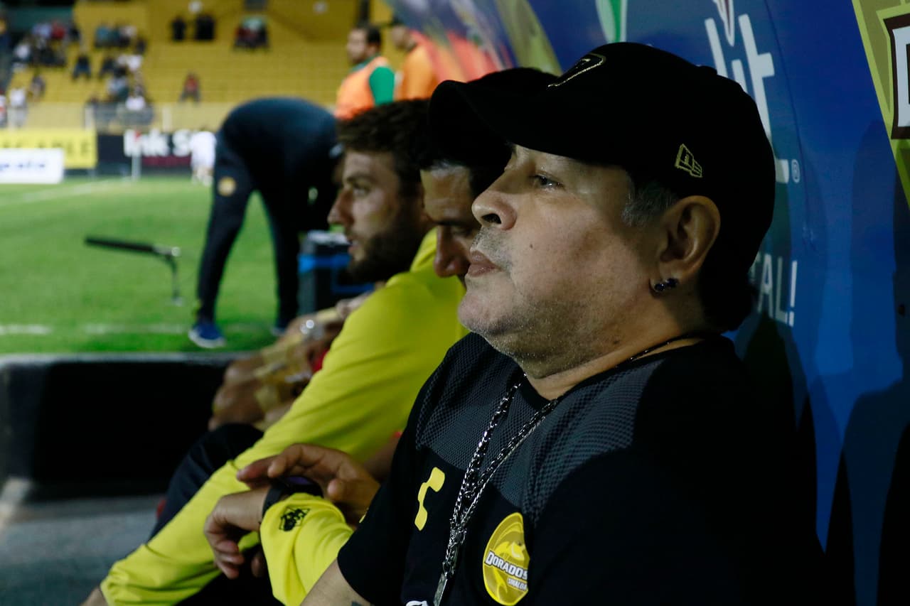 Dorados acumula tres derrotas en el Clausura 2019, dos de ellas dirigidas por Maradona (2-1 ante Potros y 1-0 ante Cimarrones).