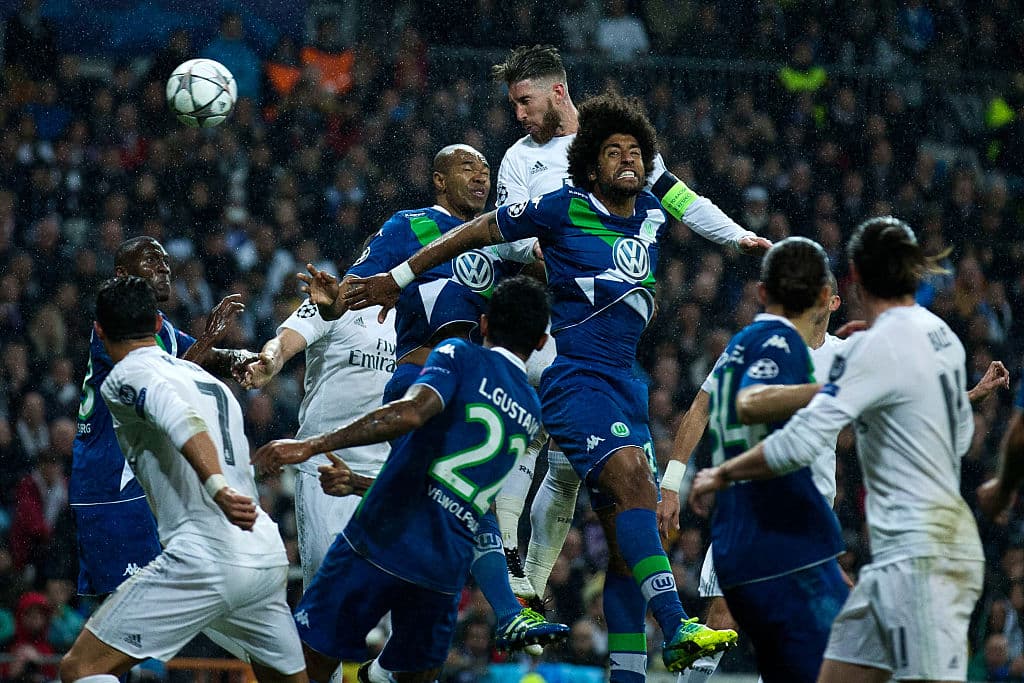 El Wolfsburgo perdió 21 duelos aéreos, la máxima cantidad en la UCL esta temporada. El Real Madrid ganó el partido en el aire.