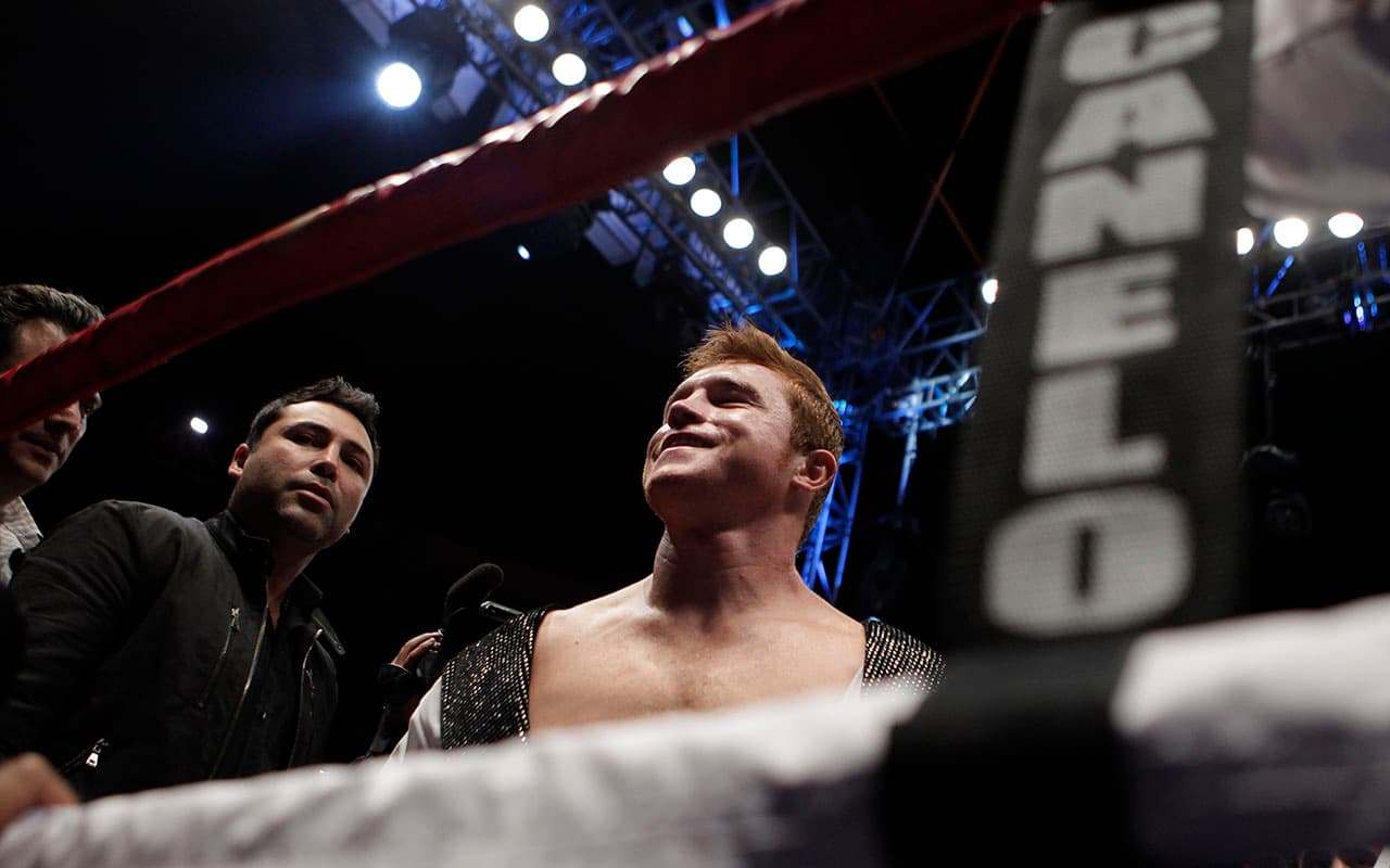 Durante los seis primeros años de su carrera el boxeador mexicano Saúl 'Canelo' Álvarez ha competido en territorio mexicano.