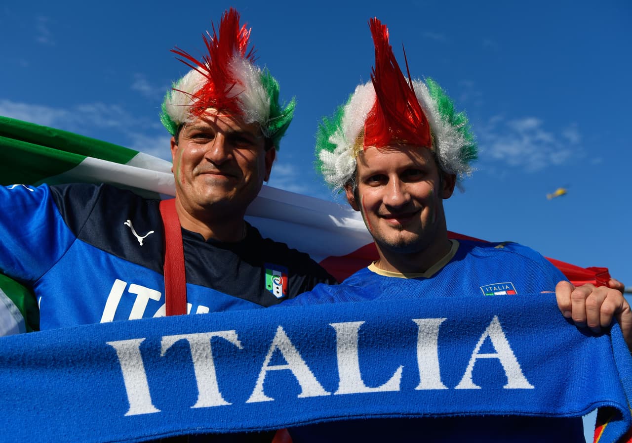 El fervor italiano nunca se ausenta de estos eventos.