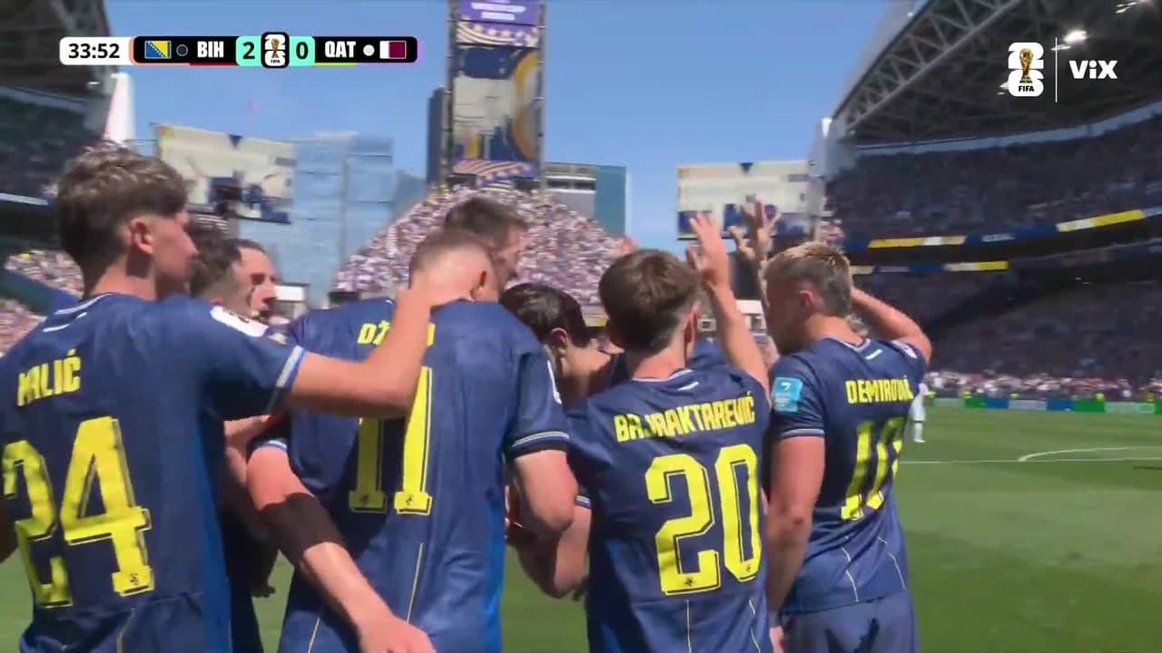 ¡Llega el segundo para Bosnia! Un desafortunado autogol hunde a Qatar