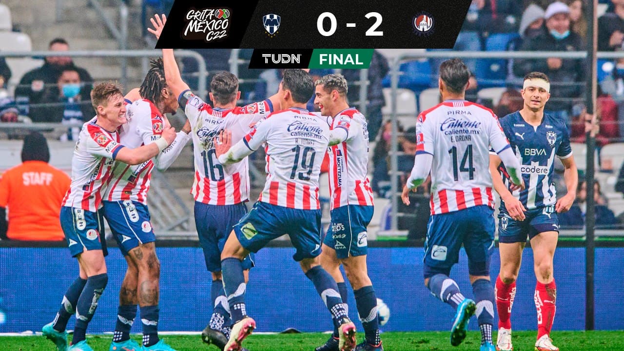 San Luis derrota a Rayados en su casa con dos contragolpes letales