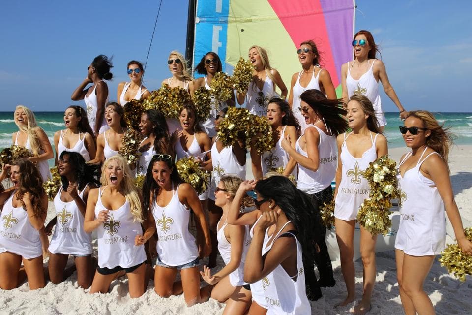 Mira a las bellezas de los New Orleans Saints durante su shooting para el Calendario 2016 (Fotos por Alex Restrepo y Ashley Amoss / New Orleans Saints).