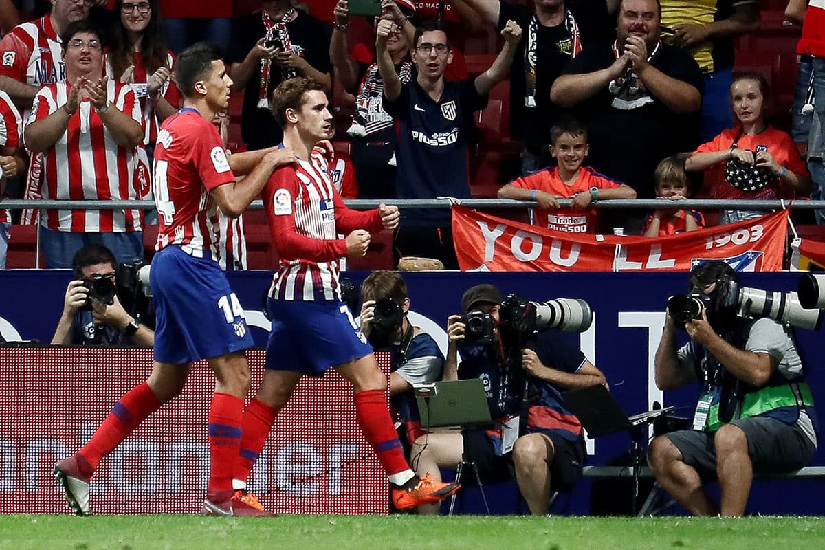 Griezmann empujó la pelota a la red luego de un tiro de esquina para el 1-0 que resultó definitivo.