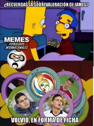 Memes del partido de Chile contra Colombia.