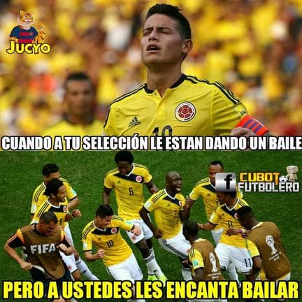 Memes del partido de Chile contra Colombia.