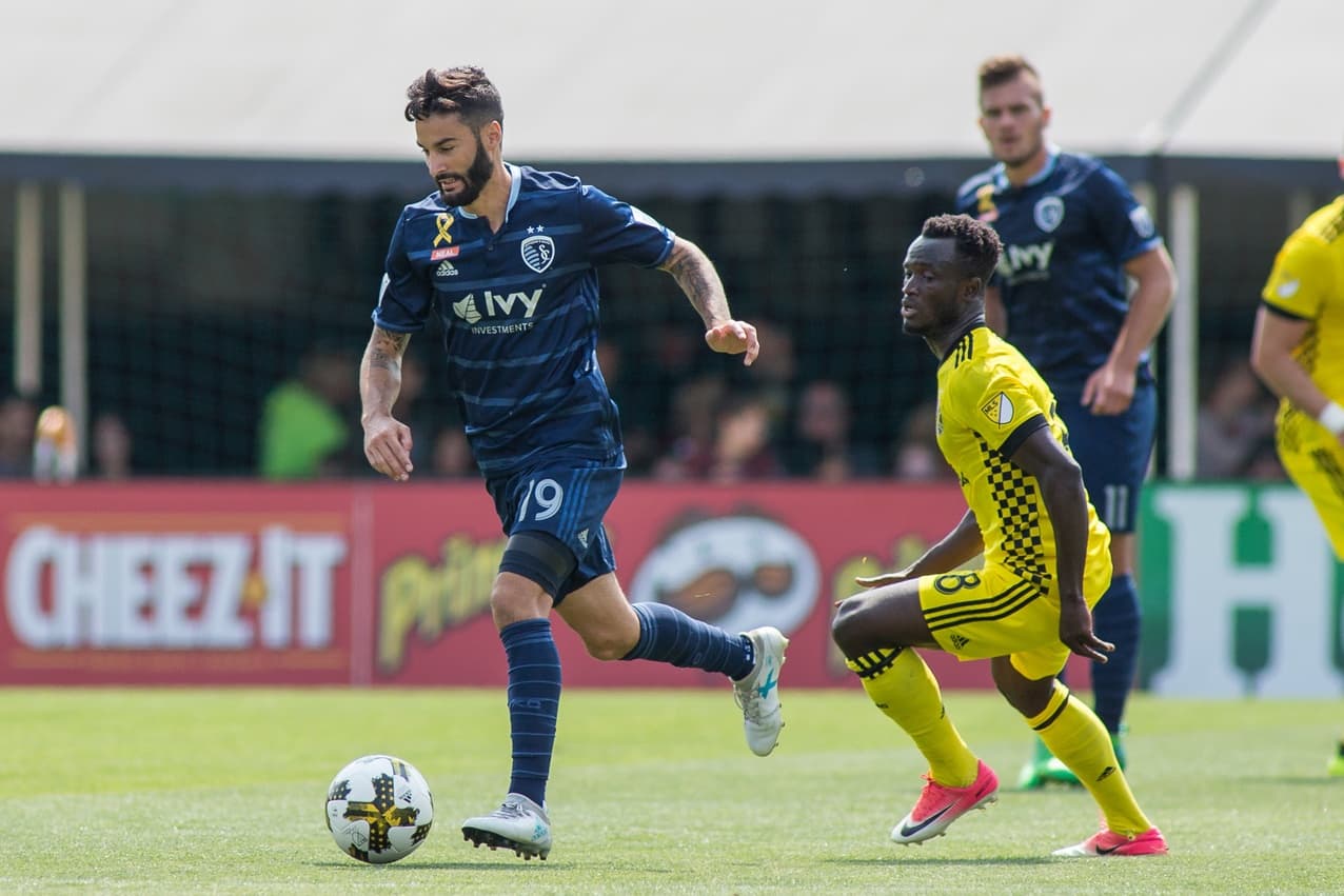 Español Cristian Lobato marca su primer gol en la MLS en empate entre Sporting y Crew