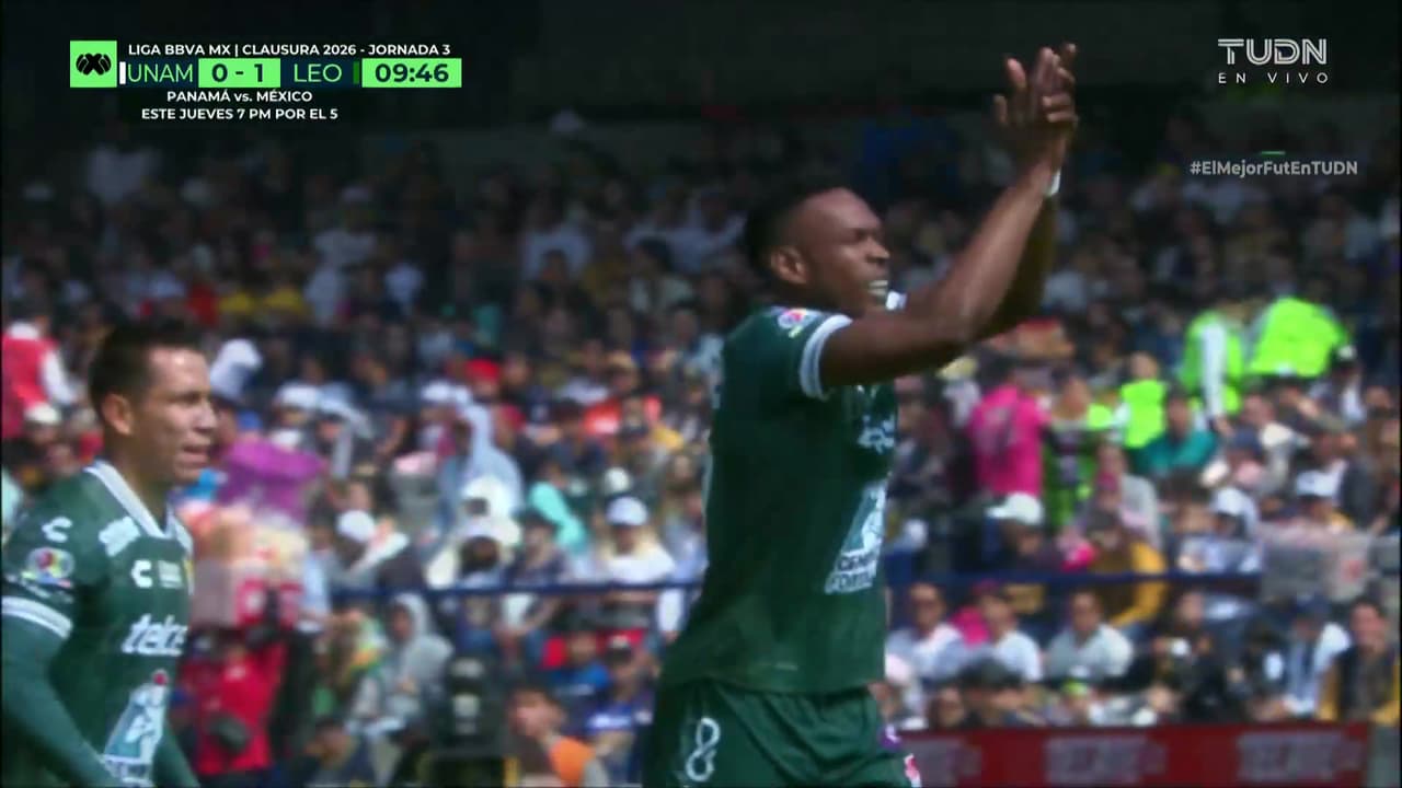 ¡Gol de León! Díber Cambindo se estrena como goleador esmeralda