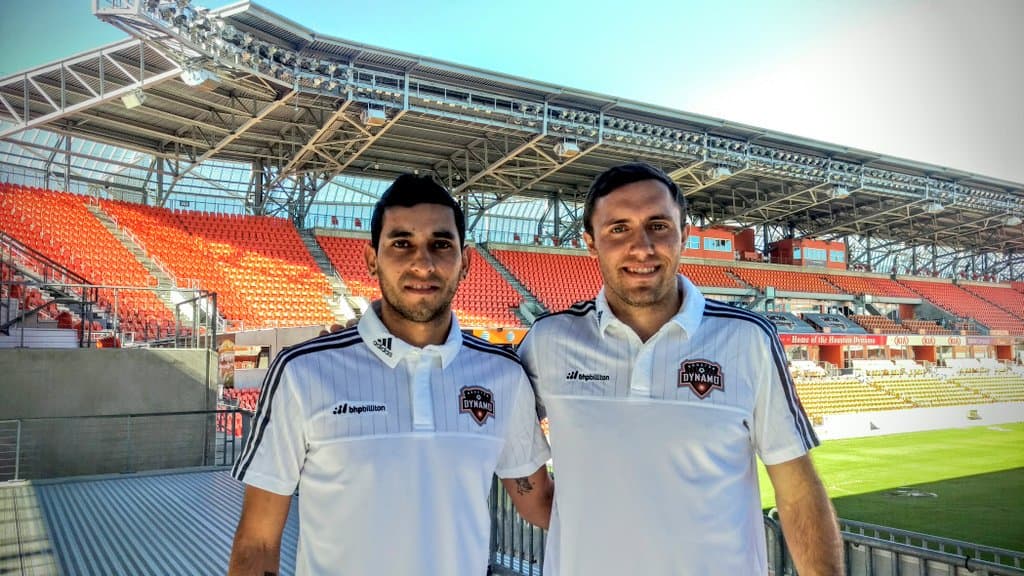 Cristian Maidana conociendo su nueva casa, el BBVA Compass Stadium.