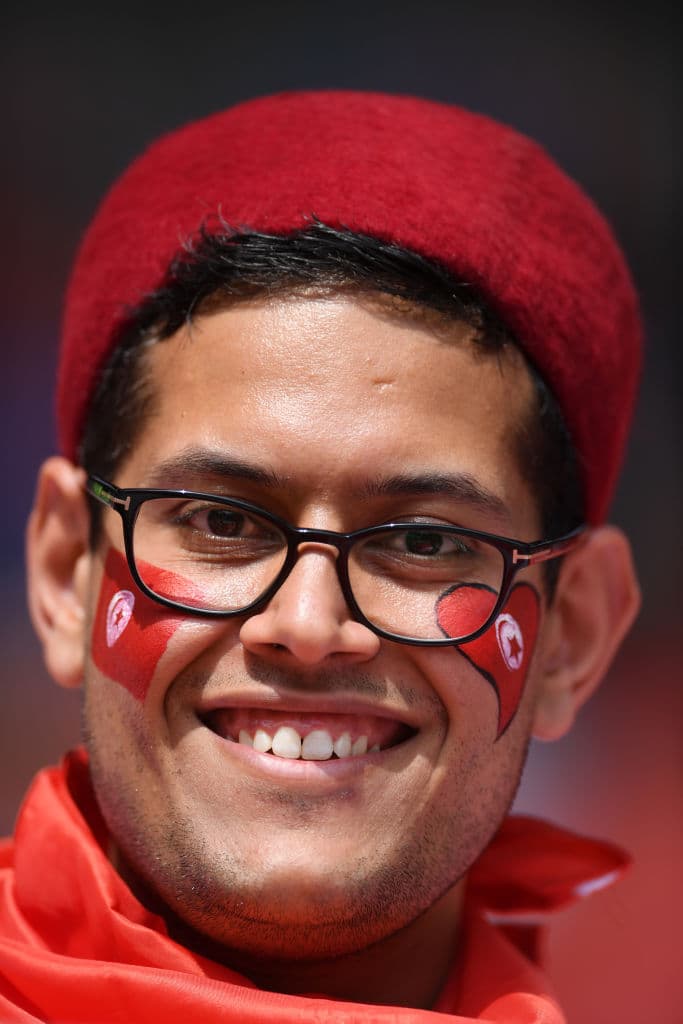 El color de los hinchas de Bélgica y Túnez fue parte de la fiesta de ambos países en su segunda salida en partido del grupo G del Mundial de Rusia 2018.