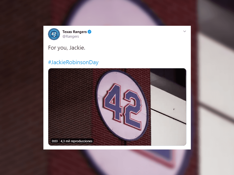 Hace 16 años se creó el día de Jackie Robinson para celebrar la diversidad dentro del terreno de juego en la MLB. Debido al covid-19, los juegos quedaron pospuestos, pero esto no impide a equipos recordarlo.