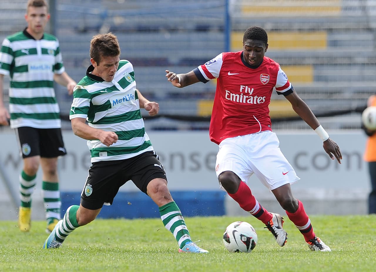 Diego Rubio jugando para el Sporting B.