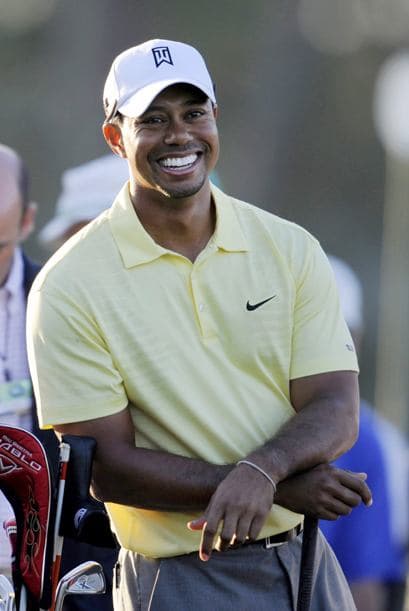 El ánimo del golfista número uno del mundo parece estar intacto después de los escándalos.