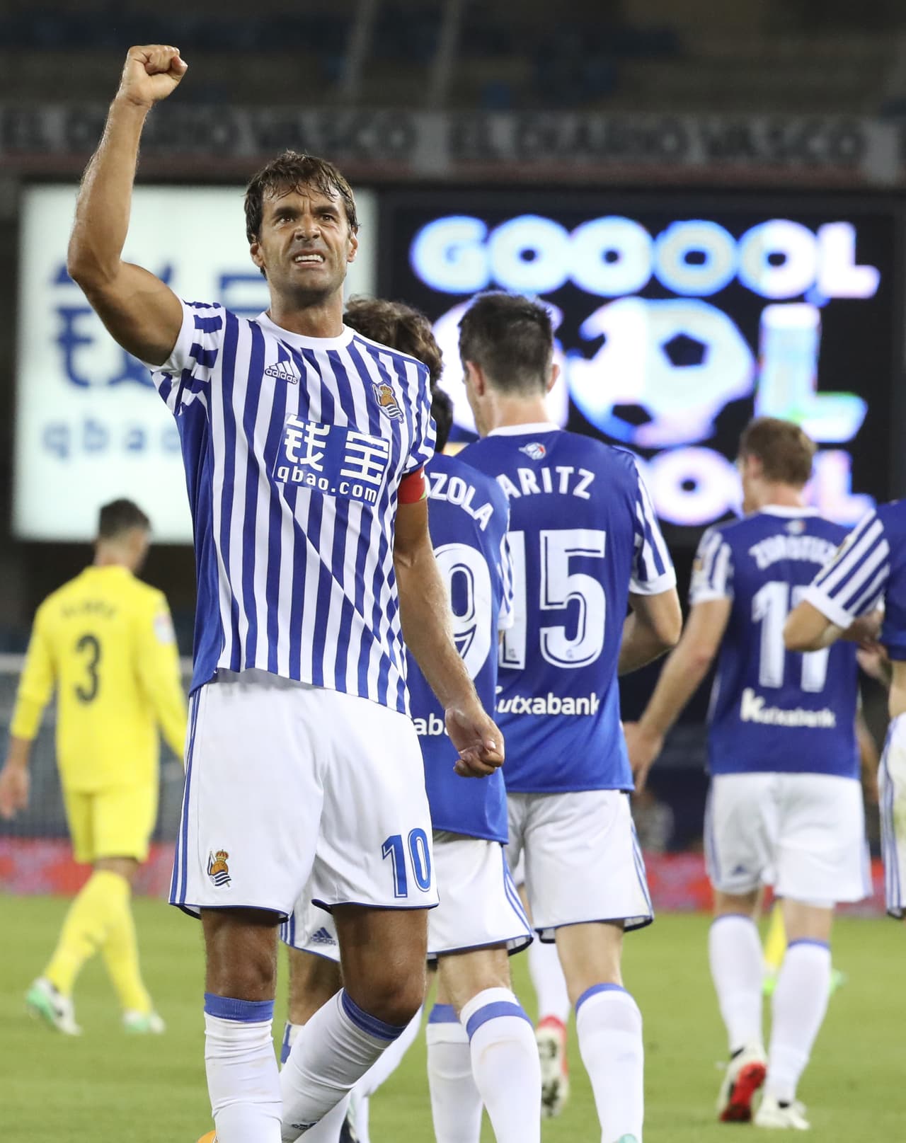 Todo un símbolo de lo que es la Real Sociedad, que encaminaba a su equipo al segundo triunfo de la temporada.