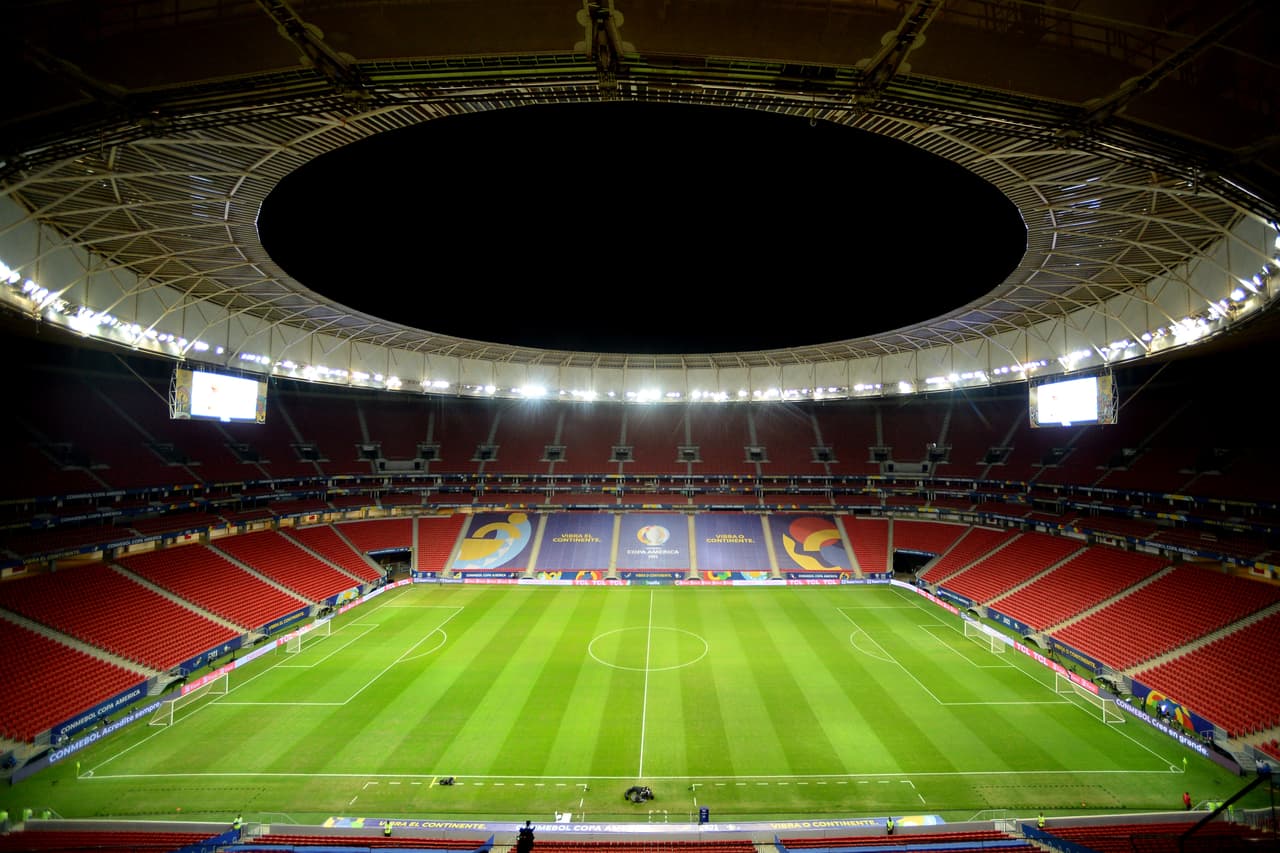 Así lucía el Estadio Nacional Mané Garrincha para el choque de las Semifinales de la Copa América 2021.