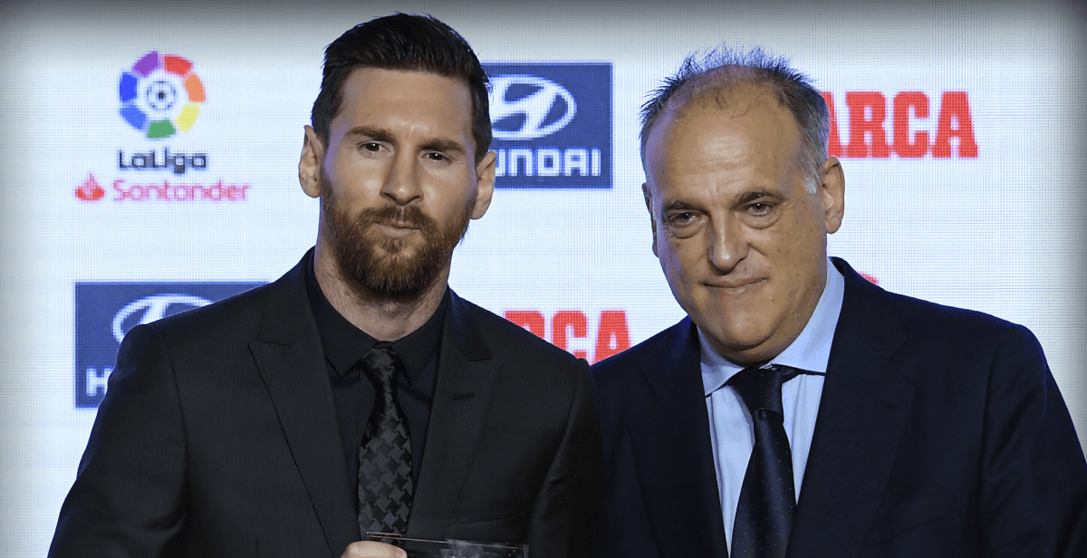 Javier Tebas admite le "gustaría que Messi jugara" nuevamente en el Barcelona