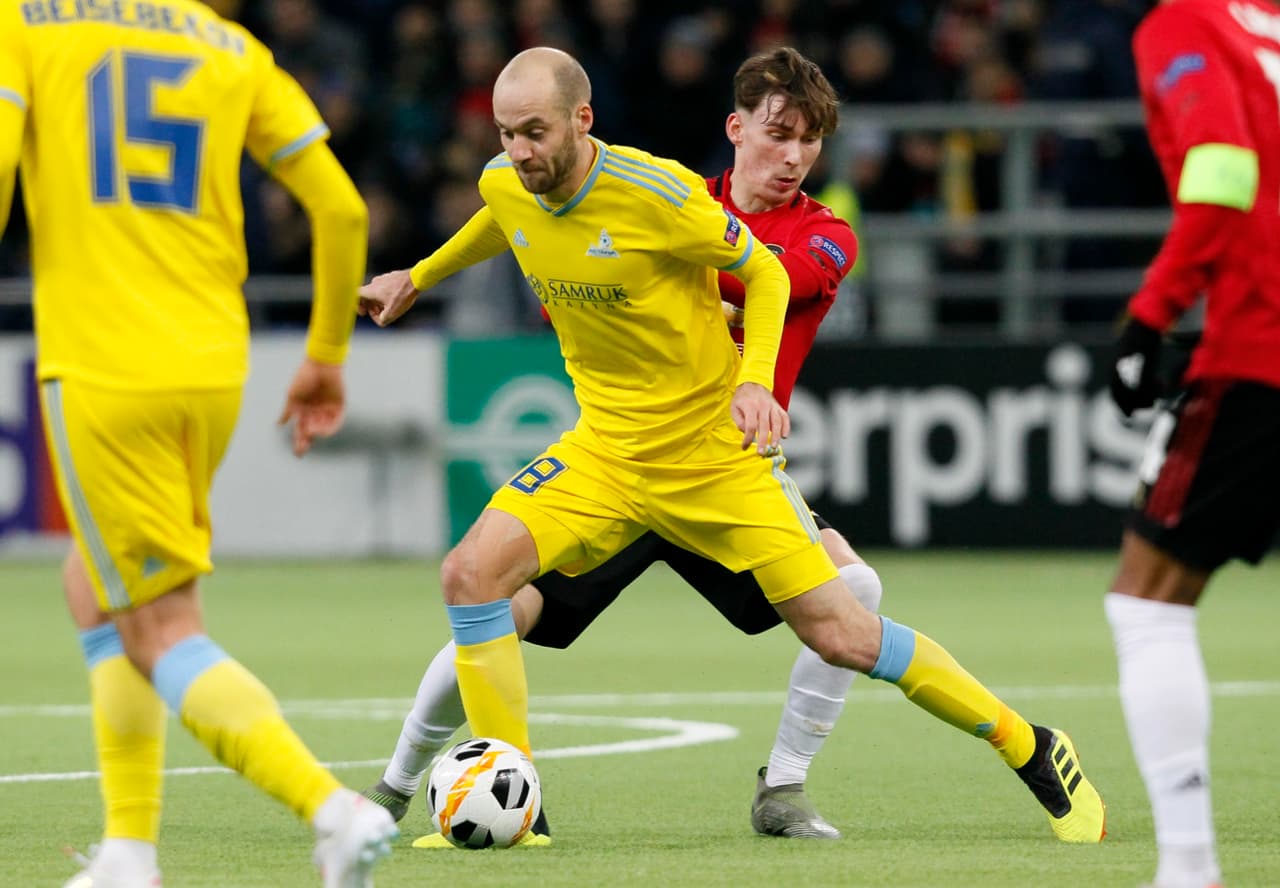 Es un triunfo histórico para el equipo del Astana con dos goles a uno contra la jóven plantilla del Manchester United, y logra sumar sus tres primeros puntos en la Europa League.