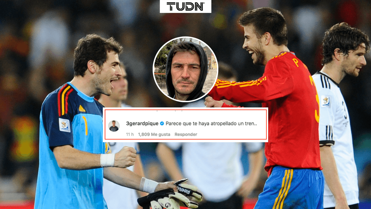 Gerard Piqué se burla de Iker Casillas por su apariencia física