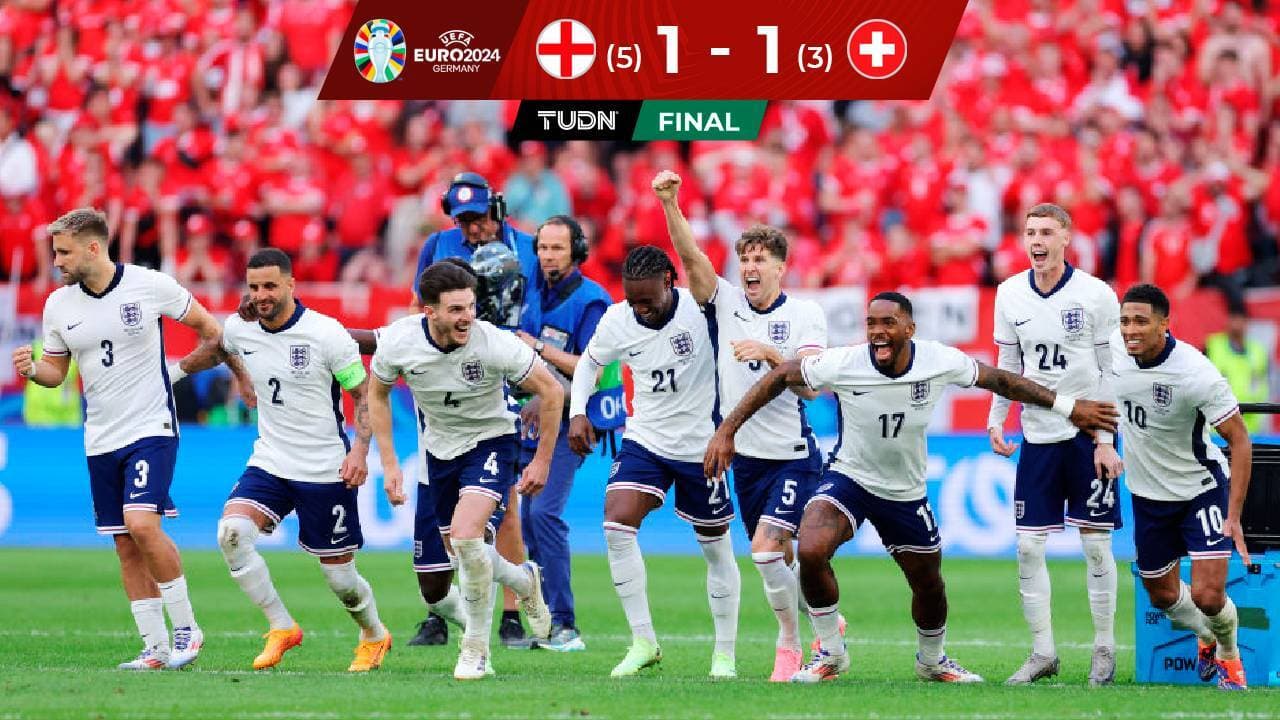 Inglaterra, por penales, avanza a Semis de la Eurocopa