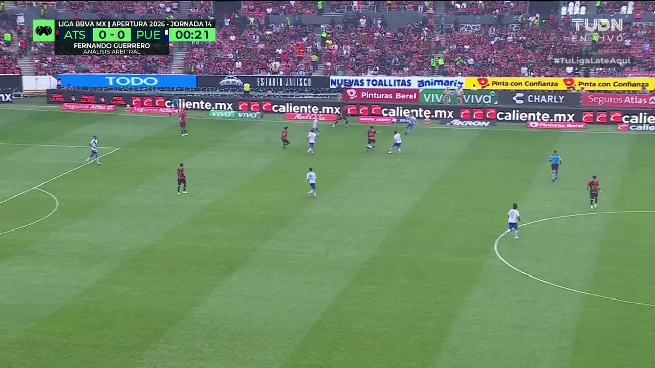 ¡GOL!  anota para Atlas. Florián Monzón