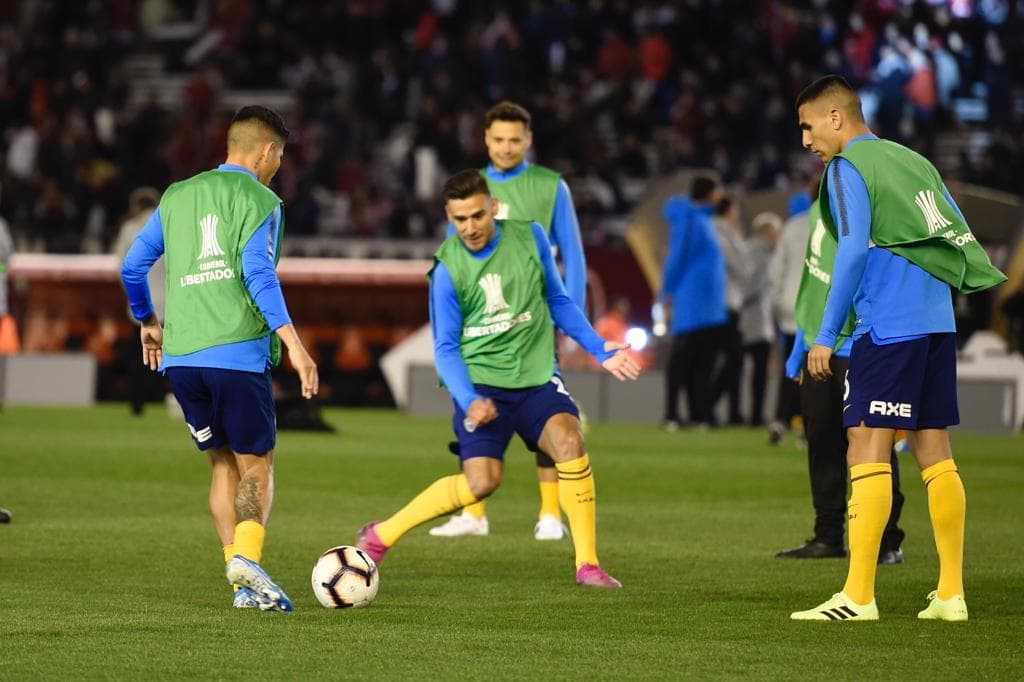 Aficionados y jugadores se alistan para el duelo de semifinales por la Copa Libertadores.