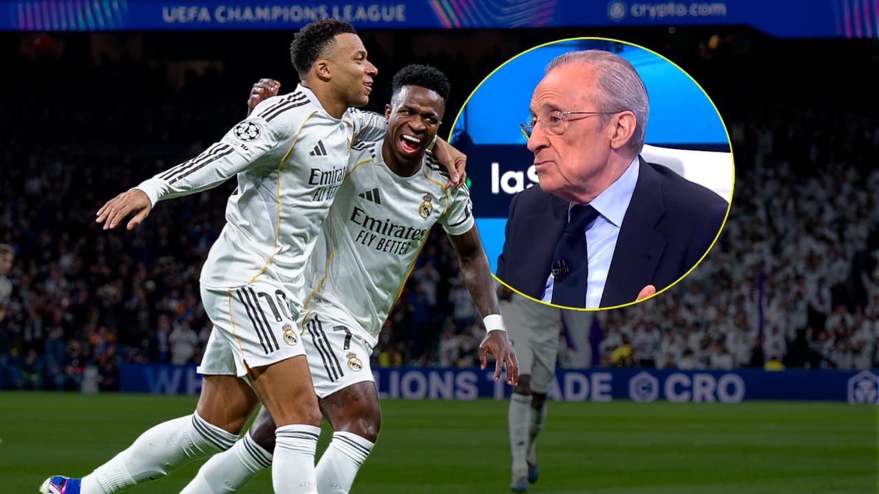 Florentino Pérez decide quién es el mejor del Real Madrid, ¿Mbappé o Vini Jr?