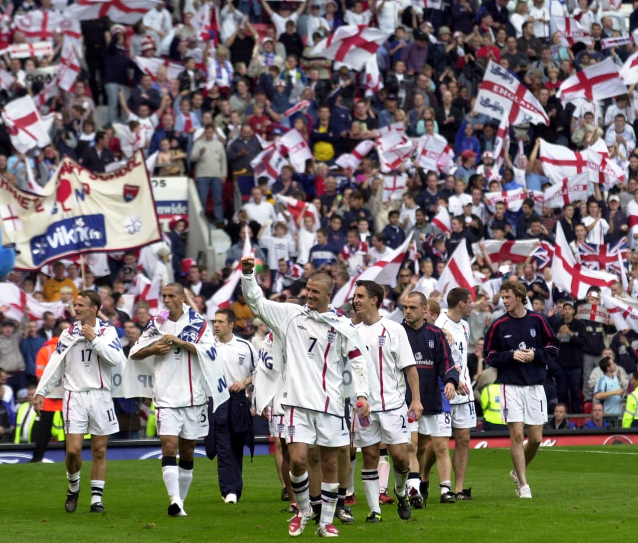 It’s coming home. La Eurocopa del ‘96 se jugó en Inglaterra y Old Trafford se amplío para recibir a 56.387 espectadores.